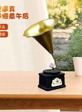 酒柜装饰品套装办公室复古摆设家居客厅电视柜书柜现代摆件高级感