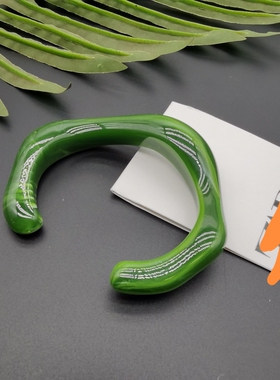 外贸饰品A7新款质感异形不规则彩色树脂Z家走秀漂亮手链手镯无卡