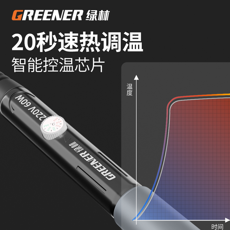 绿林电烙铁家用小型电络铁焊锡焊神器可调温电铬铁焊锡枪维修焊接