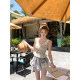 Chi Umbrella crochet knitted ເທິງ strappy ແລະ skirt