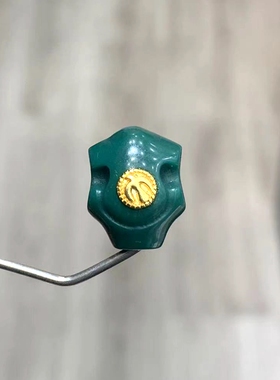 藏式文玩一体三通配件雪巴琉璃镶嵌金标高端椰蒂手串佛珠手工配饰
