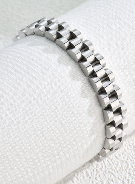 2025年新款欧美简约时尚表带设计钛钢手链镀金手饰潮流个性时尚