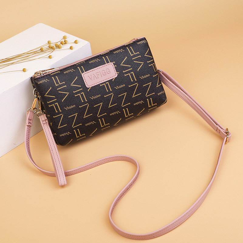 双层花纹单肩包女小包斜挎手机包女中老年妈妈买菜钱包女软手拿包,淘宝优惠券,粉丝福利购,淘宝优惠卷