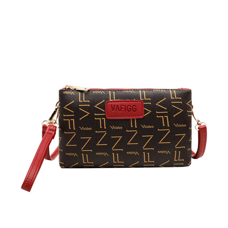 双层花纹单肩包女小包斜挎手机包女中老年妈妈买菜钱包女软手拿包,淘宝优惠券,粉丝福利购,淘宝优惠卷