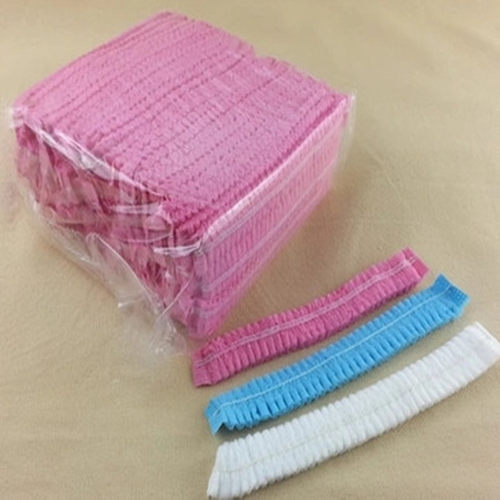 一次性无纺布帽子条形帽头套食品蘑菇帽车间食品厂透气防尘工作帽 - 图0