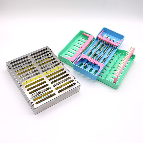 牙科器械材料探针镊子消毒盒耐134度高温高压消毒5只10只装 - 图3