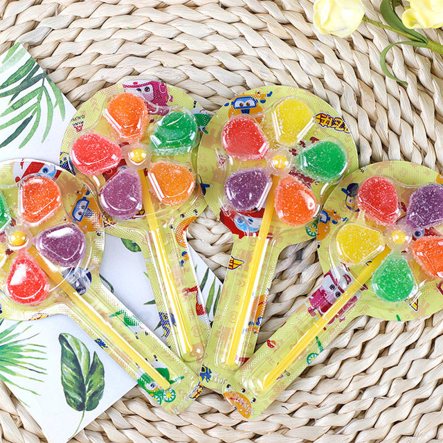 Golden Rice Pinwheel Candy Lollipop Vitamin C Candy