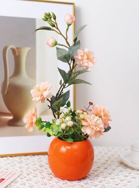 高档仿真花假花客厅摆设放餐桌花摆花家居装饰品花艺摆件干花花束