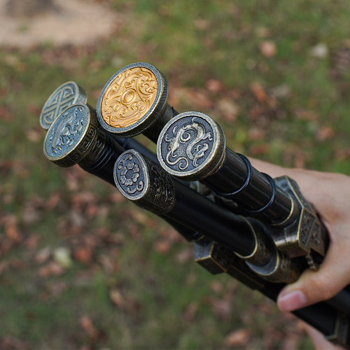 高端汉剑摆件模型玩具茶刀剑男孩成人送礼物秦始皇越王铁未开刃 - 图2