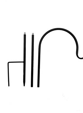 led庭院太阳能景观灯牧羊钩草坪户外花园插地杆铁艺地插挂钩S铁钩