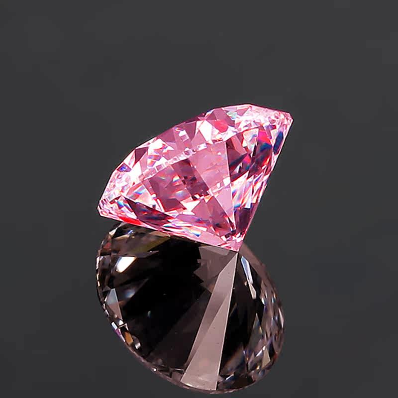 钰名堂粉钻彩钻charles莫桑石裸石 钰名堂戒指/指环