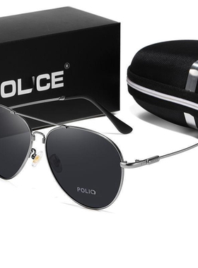 户外执勤专用开车墨镜 男士记忆金属超轻太阳镜驾驶高清偏光眼镜