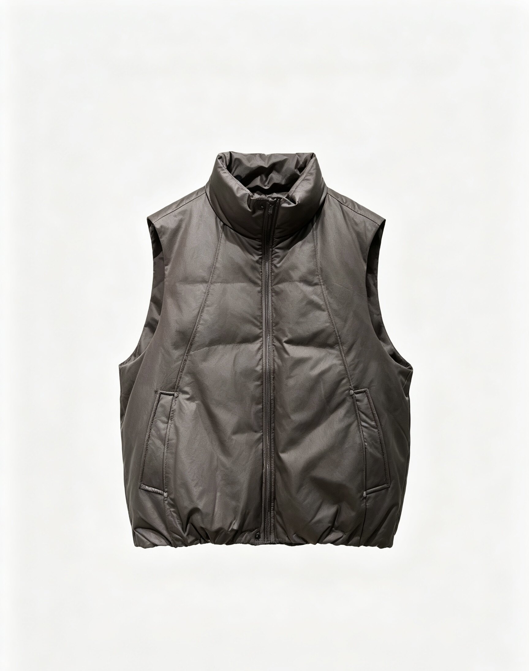 2026 Winter New Men's Stand Collar Sleeveless Down Vest Simple and Versatile Casual Loose Warm Waistcoat Top