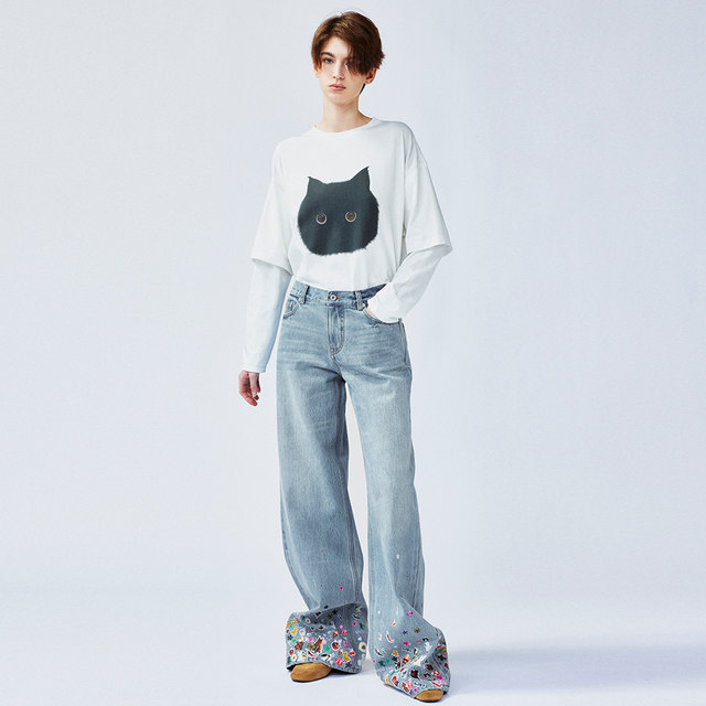 Uya fun sticker jeans