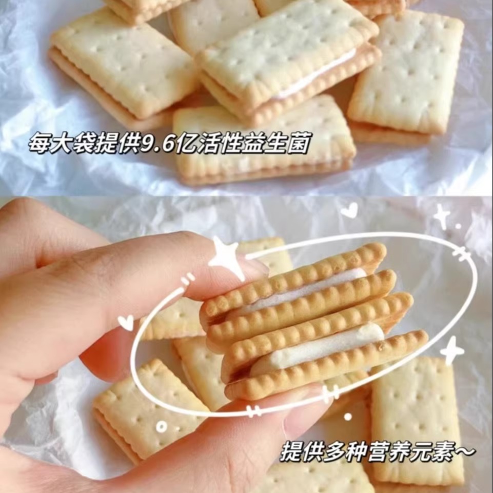 格力高Bisco必思可活性益生菌饼干儿童零食194g/袋休闲食品大礼包 - 图3