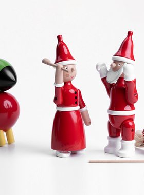 复核丹麦圣诞老人玩具气氛摆件