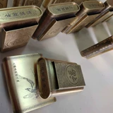 Латунный портсигар ручной работы, портативная латунная банка для хранения, увеличенная толщина