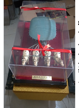 仿古工艺高档礼品送老铜车马