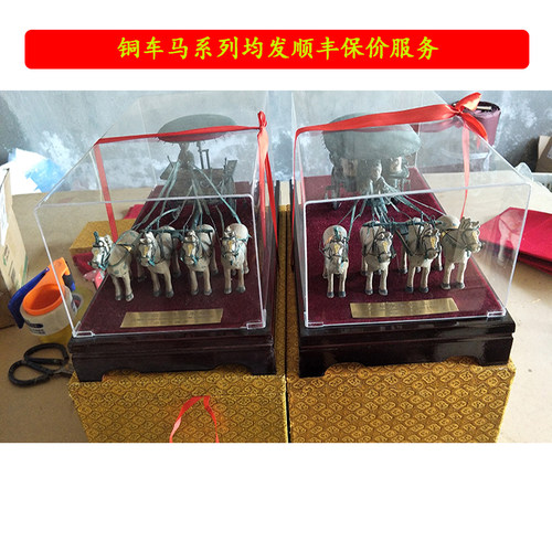 西安兵马俑铜车马彩绘手工纯铜仿古工艺纪念品摆件高档礼品送老外 - 图2