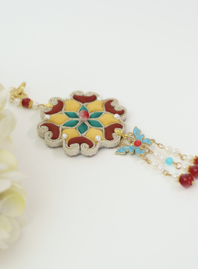 2025馥棠飞天-宝相花压襟