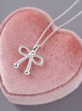 简约甜美小众设计锁骨链S925纯银