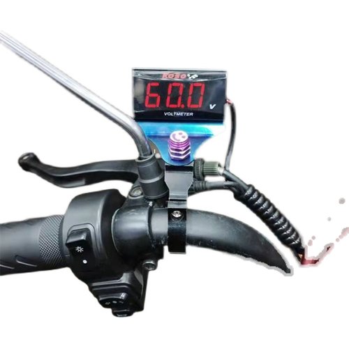 电动车摩托车KOSO电压表电摩改装12V-150V通用防水LED电压表仪表 - 图3