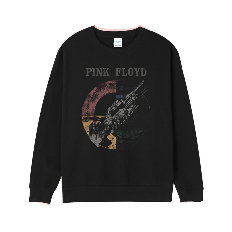 pinkfloyd欧美男女款摇滚平克佛洛依德月之暗面迷墙春秋圆领卫衣-图2