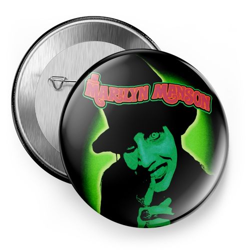 欧美manson玛丽莲曼森金属乐队摇滚吧唧徼章挂件别针磁贴冰箱贴 - 图3