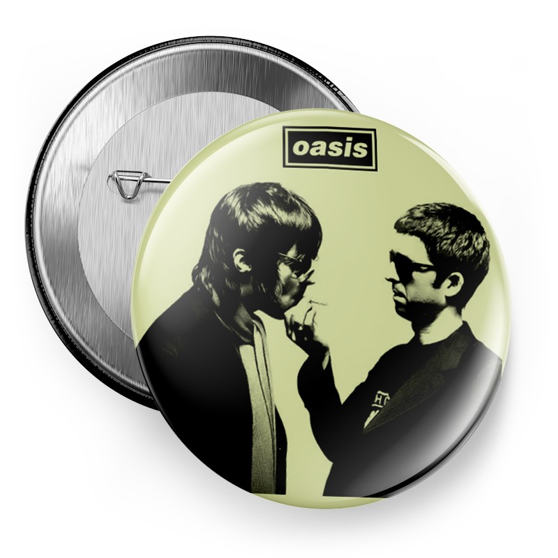 欧美英伦oasis绿洲乐队摇滚周边吧唧徽胸章挂件别针磁贴冰箱贴 - 图2