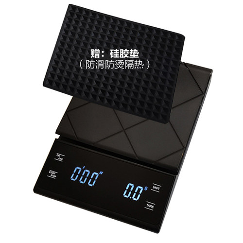 Lhopan手冲咖啡电子秤智能计时称咖啡豆称重量厨房用电子称烘焙秤 - 图2