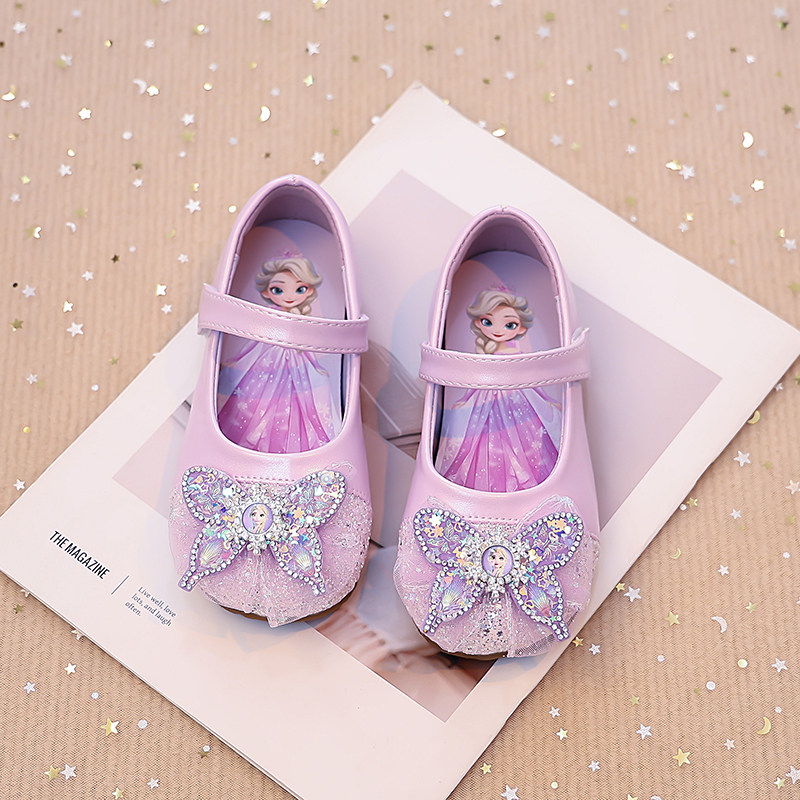 女童小皮鞋软底爱莎水晶鞋儿童公主鞋方口单鞋2025春秋新款宝宝鞋,淘宝优惠券,粉丝福利购,淘宝优惠卷