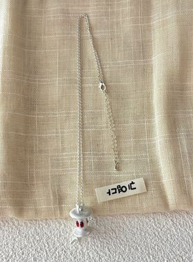 小众设计感苹果项链女小众设计感高级轻奢气质百搭颈链锁骨链配饰