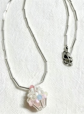 原创设计奶油蛋糕项链女小众高级感锁骨链颈链戒指手链手机链可爱