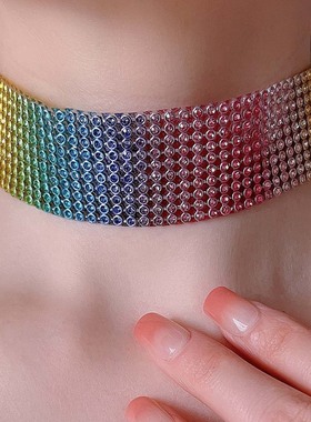 轻奢金色星星粉色小鱼气质项链