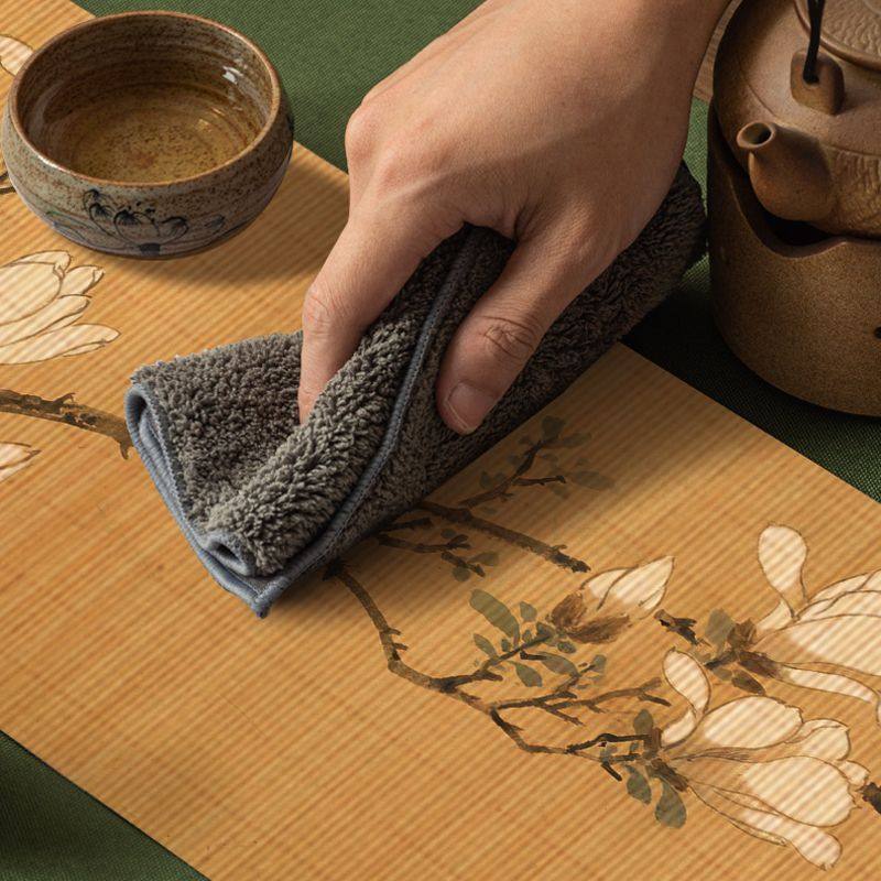 新中式玉兰花手工竹丝精编中国风禅意防水茶席便携式茶垫桌旗,淘宝优惠券,粉丝福利购,淘宝优惠卷