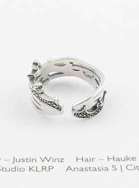 韩国东大门925纯银ins女银饰皇冠