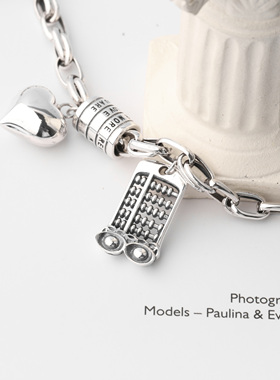 【现货】s925纯银算盘路路通手链