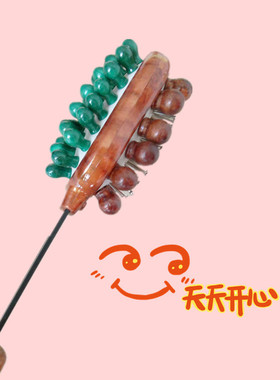 神悦拍打颈部按摩器木质健身锤