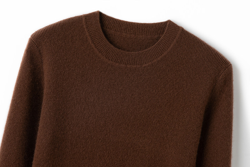 演绎美学精髓~拼色圆领弹力坑条羊绒衫女纯羊绒毛衣针织衫打底衫,淘宝优惠券,粉丝福利购,淘宝优惠卷