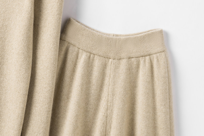 好穿气质到爆！高领羊绒衫女纯羊绒毛衣直筒阔腿裤子休闲羊绒套装,淘宝优惠券,粉丝福利购,淘宝优惠卷