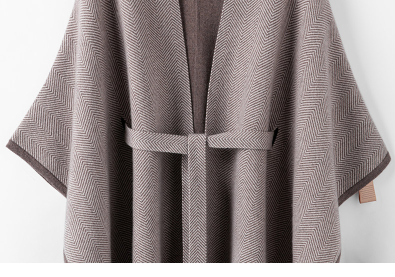 高端羊绒披肩~100纯山羊绒宽松大码斗篷秋冬简约毛衣女,淘宝优惠券,粉丝福利购,淘宝优惠卷