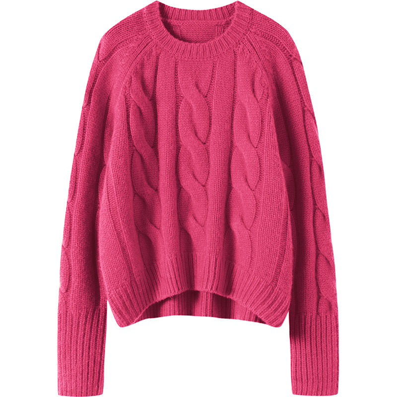 软糯入骨！2024春季新款双股羊绒衫女100纯山羊绒加厚毛衣针织衫,淘宝优惠券,粉丝福利购,淘宝优惠卷