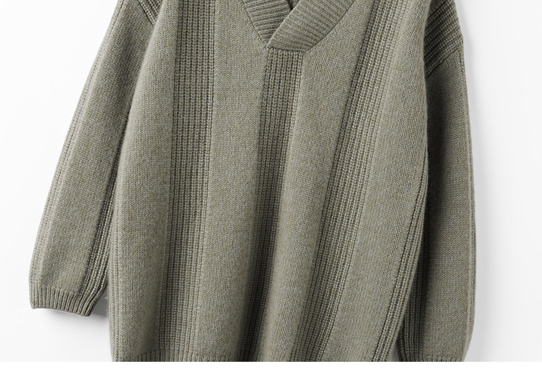 精致品质在线~大克重加厚混色V领羊绒衫女纯羊绒毛衣宽松慵懒风,淘宝优惠券,粉丝福利购,淘宝优惠卷