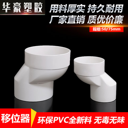 50地漏移位器洗衣机位移器75台盆下水管变位接头PVC排水配件大全 - 图2