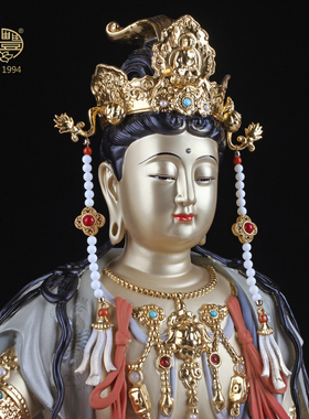 圣丰黄铜水月观音供奉佛像