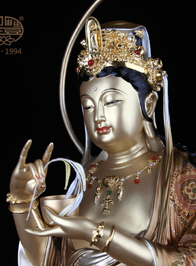 西方三圣观世音大势至寺庙佛像