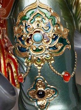 圣丰造像纯铜雷震子摆件客厅