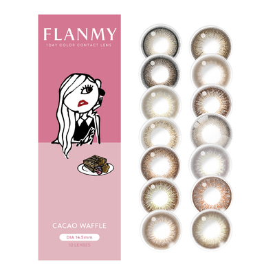 FLANMY美瞳日抛大直径隐形眼镜10片狗狗眼定轴高光爵士枫T-Garden