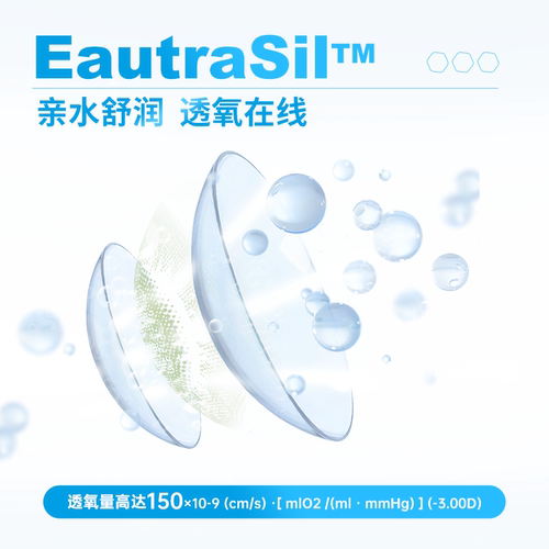 美若康晰氧硅水凝胶高透氧隐形近视眼镜日抛盒2片装旗舰视客正品 - 图0