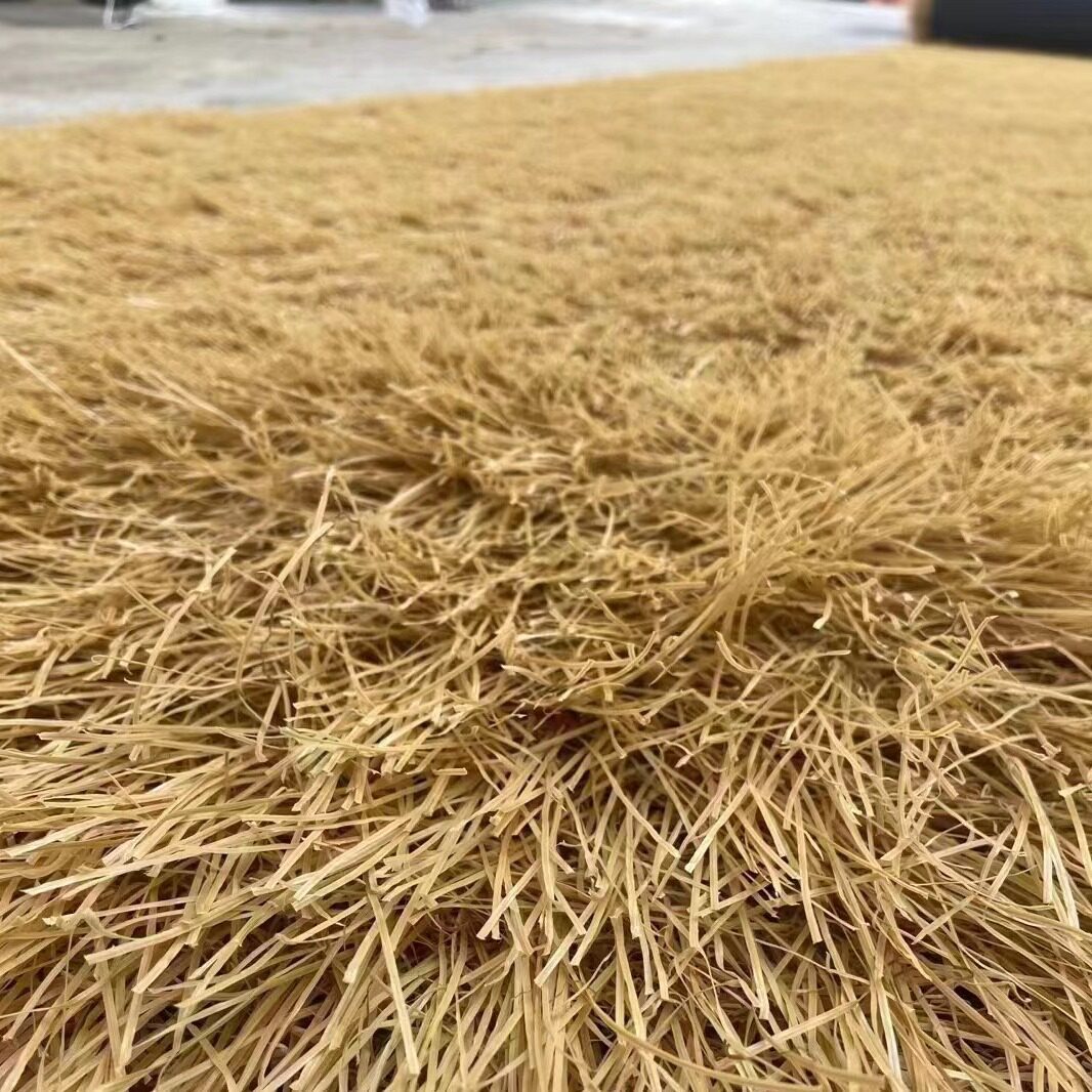 Roof yellow straw, outdoor pavilion decorative thatch, artificial lawn, artificial turf, carpet type artificial thatch